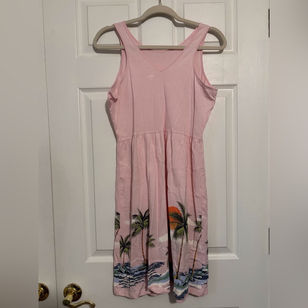 Old Navy Pink V-Neck Kids Dress - Picture 2 of 3